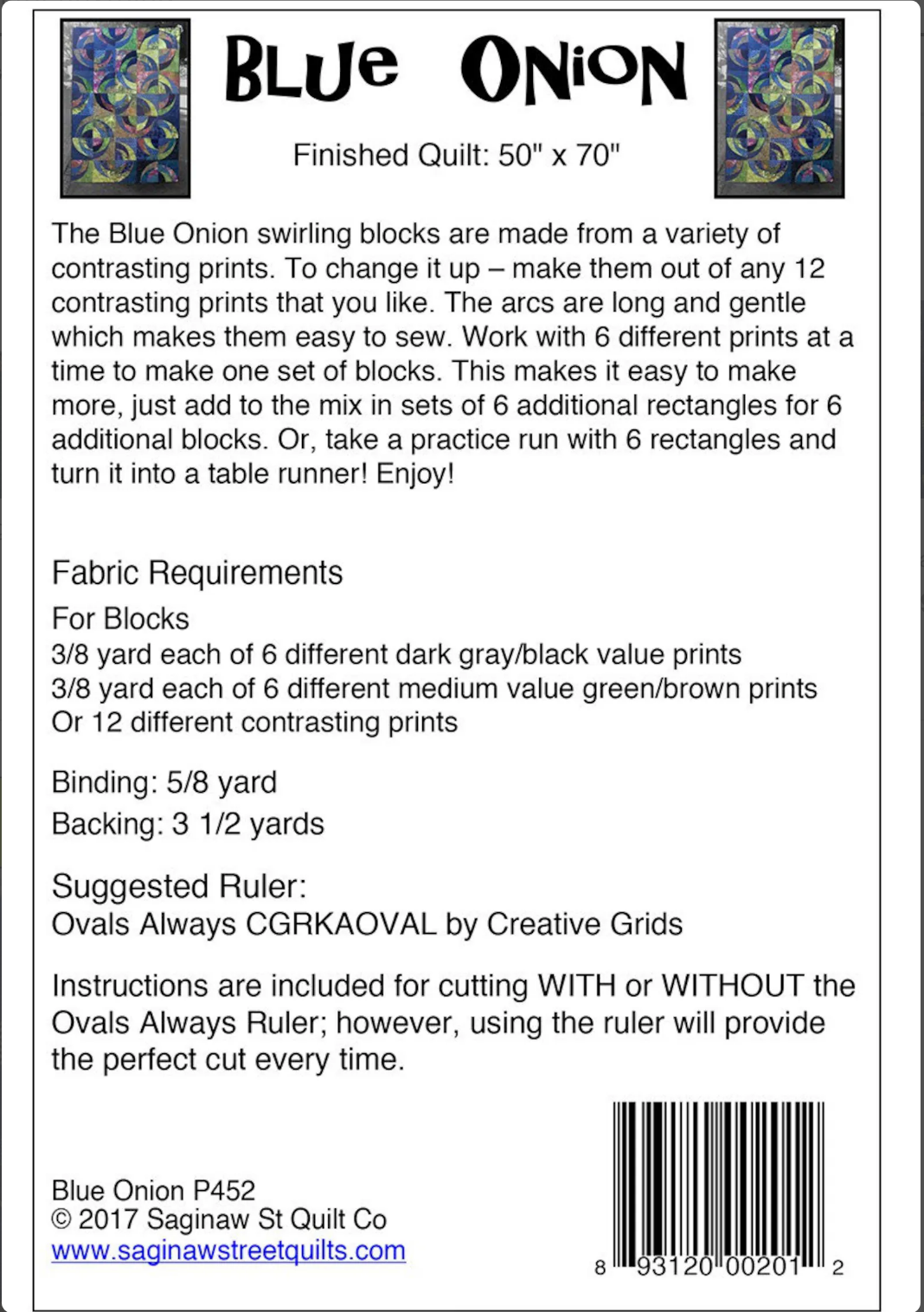 Quilting Class: Blue Onion Quilt (Intermediate Quilting)